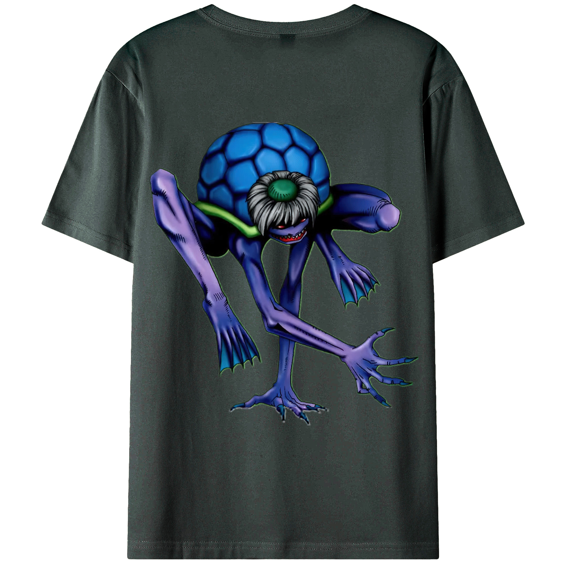 （画像用） 遊☆戯☆王 Yu-Gi-Oh! 綿100％ メンズ半袖Tシャツ（バックプリント） 通気性